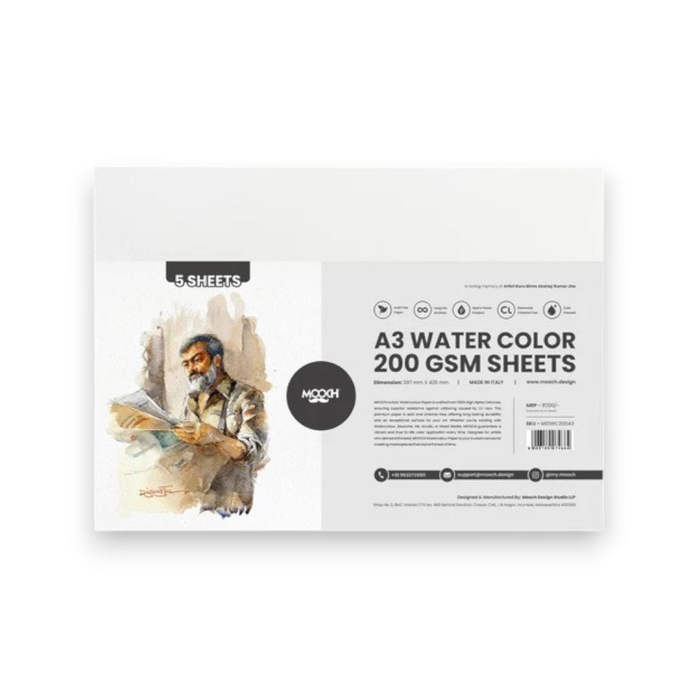 Mooch Artist Watercolour Paper - Cold Pressed 200gsm & 300gsm